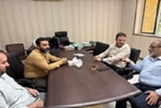 نشست ماهیانه  مدیر مرکز آموزشی درمانی پوستچی با رییس اوقاف ناحیه ۵